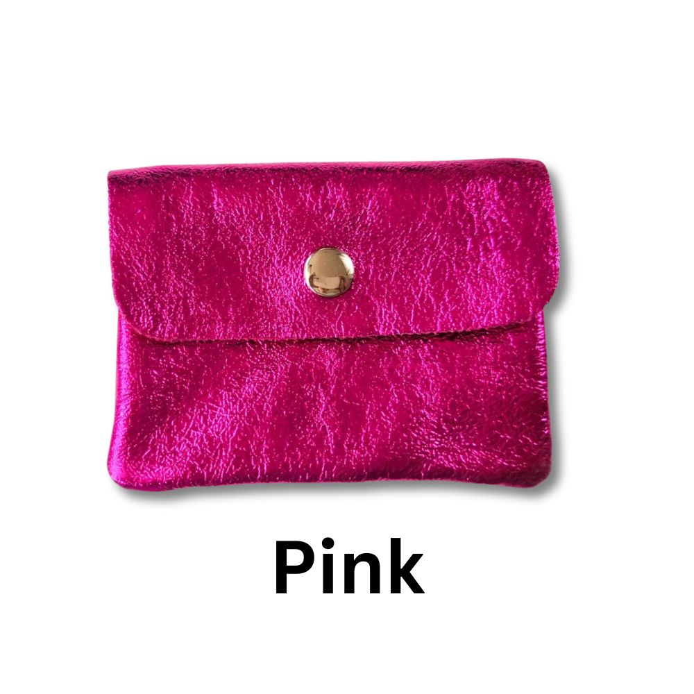 Small Metallic Leather Purse