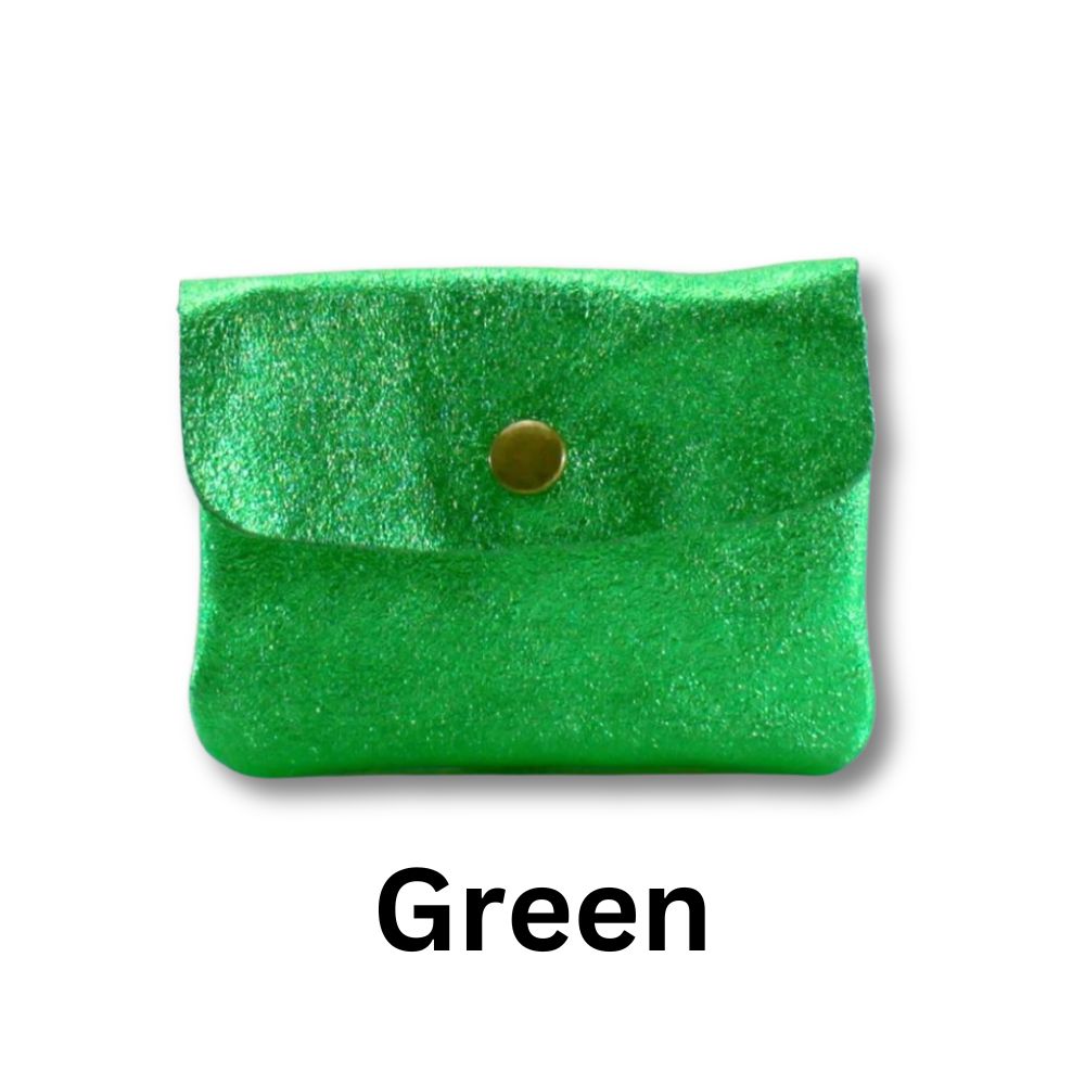 Small Metallic Leather Purse