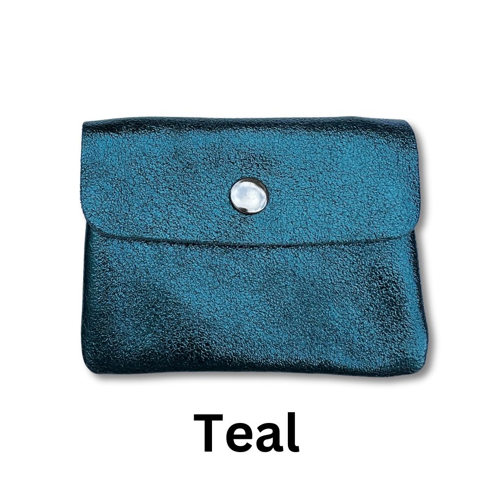 Small Metallic Leather Purse