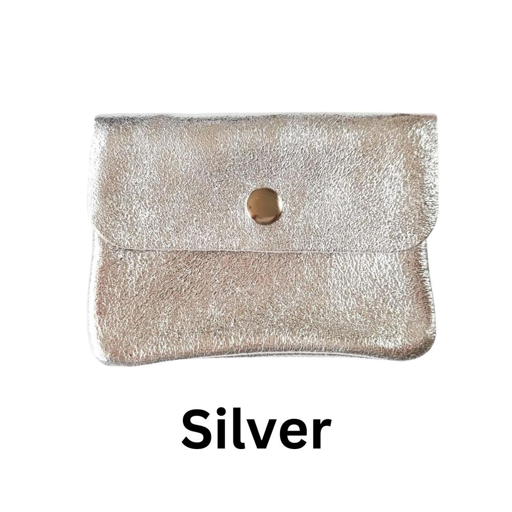 Small Metallic Leather Purse