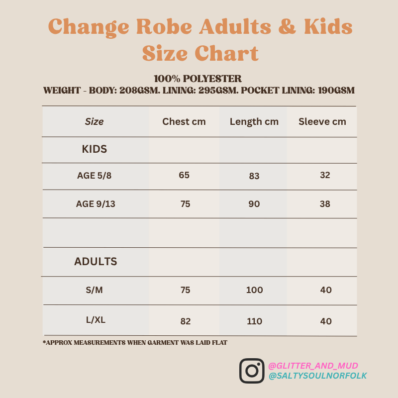 Waterproof Change Robe - Norfolk Vibes