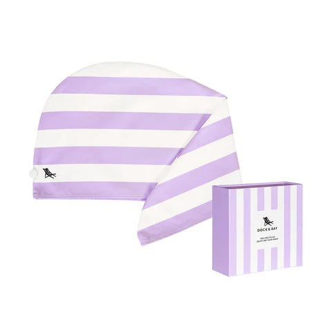 Dock & Bay Hair Towel Plain Stripe