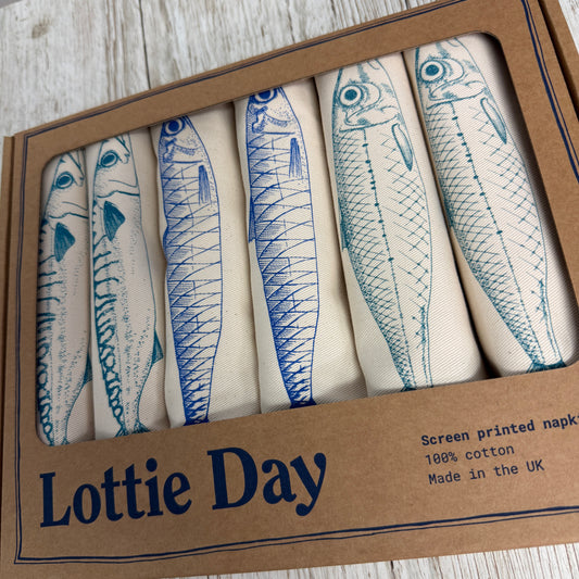 Seafood Napkins x6 Fish