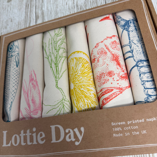 Seafood Napkins x6 Seafood Meal