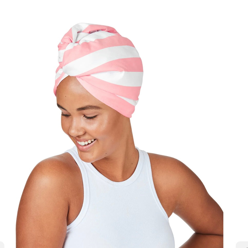 Dock & Bay Hair Towel Plain Stripe