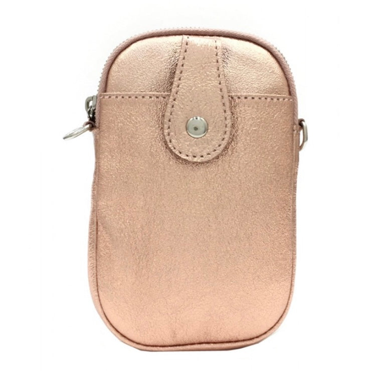 Metallic Brights Leather Phone Bag
