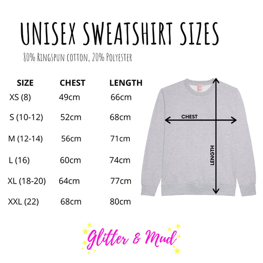 Norfolk Appreciation society Jumper, Show your love for this amazing county or gift for those feeling a little homesick.Glitter & Mud