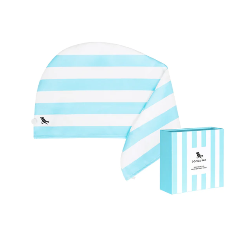 Dock & Bay Hair Towel Plain Stripe