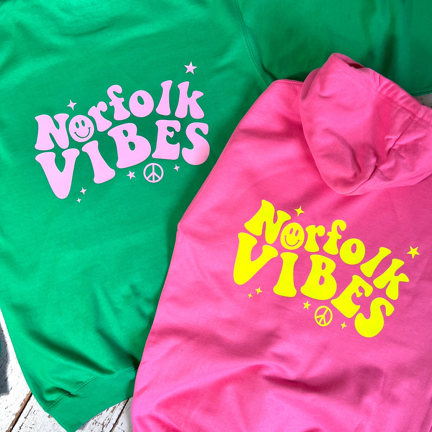 Kids Norfolk Vibes Hoodie Green