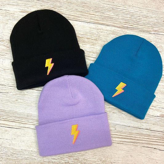 Lightning Bolt Beanie Hat