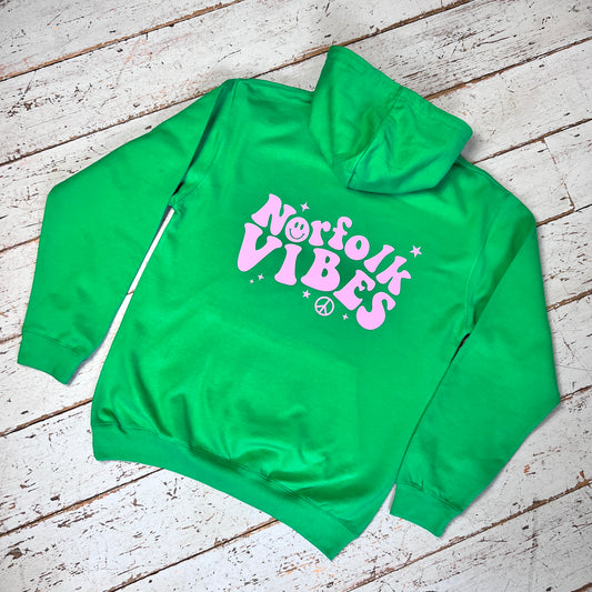 Kids Norfolk Vibes Hoodie Green