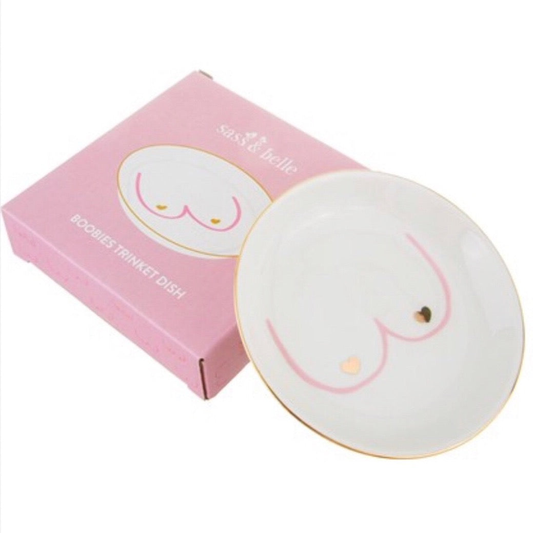 Boob Trinket Jewellery Dish - Glitter & Mud