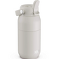 A white insulated water bottle with a flip-top lid and carry loop, shown on a plain white background. The brand name 'ION' is printed near the bottom.