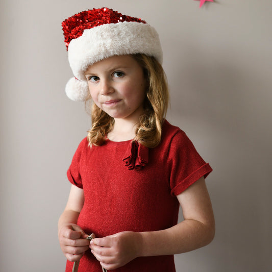 Sequin Santa Hat