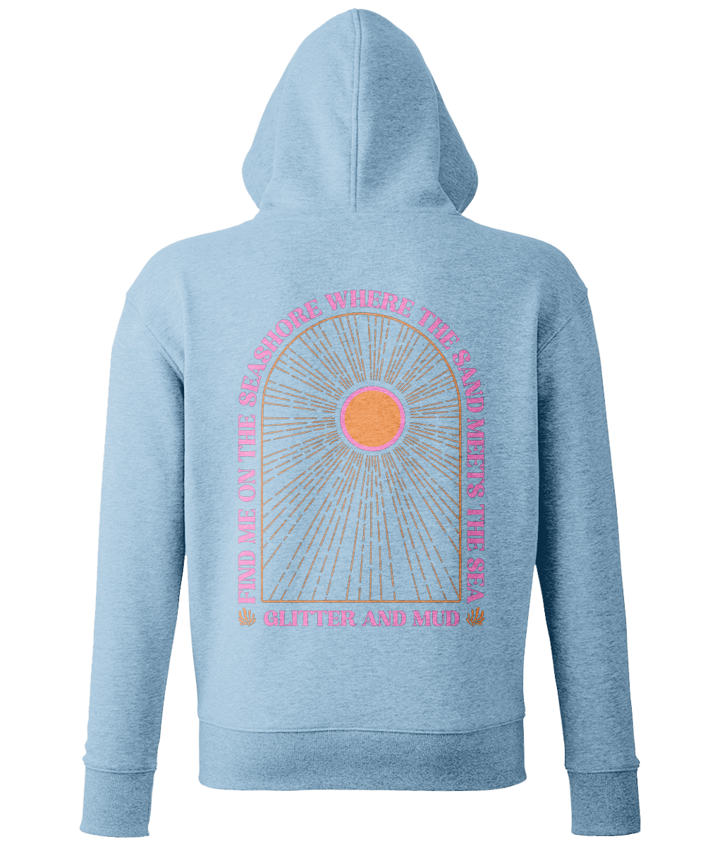 Seashore Arch Hoodie Light Blue