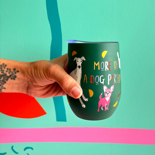 More of a Dog Person Thermal Cup