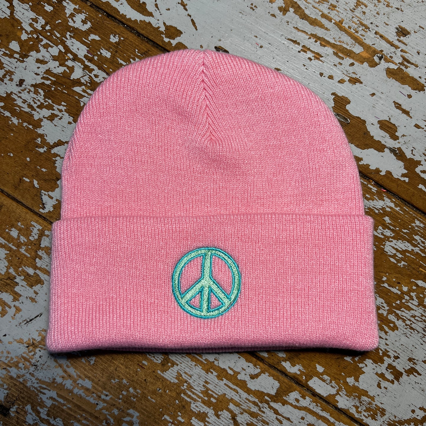 Peace Beanie Hat Pastels