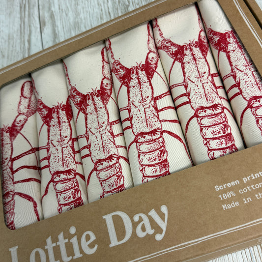 Seafood Napkins x6 Red Lobster