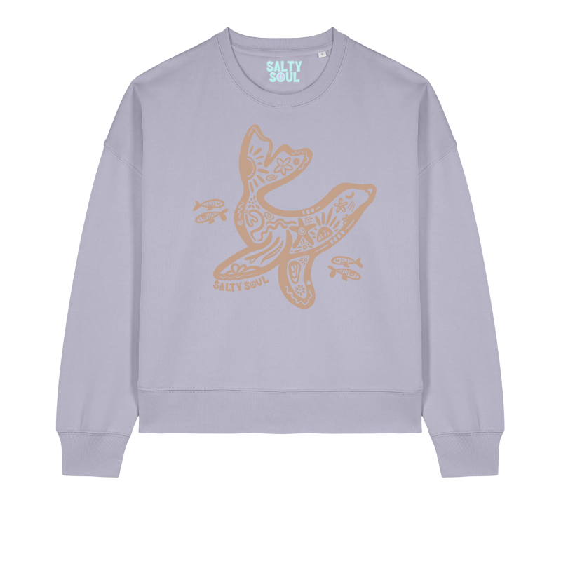 Lilac seal womens sweatshirt