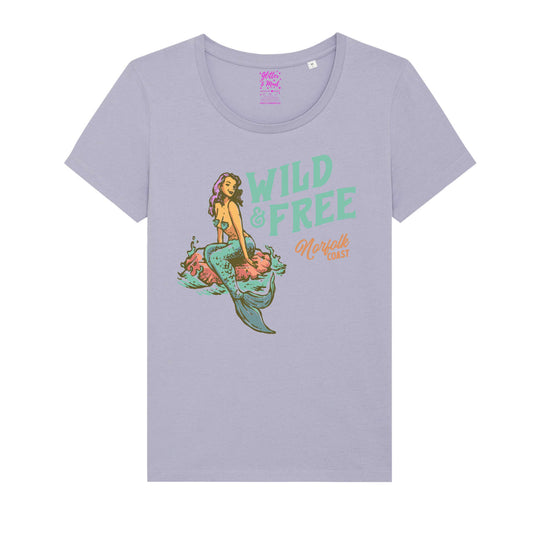 Womens Lilac Mermaid T-shirt
