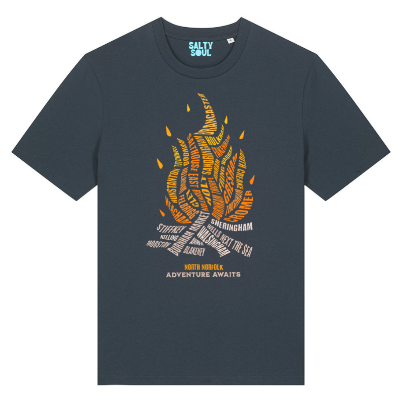 Adults Norfolk towns Campfire tshirt