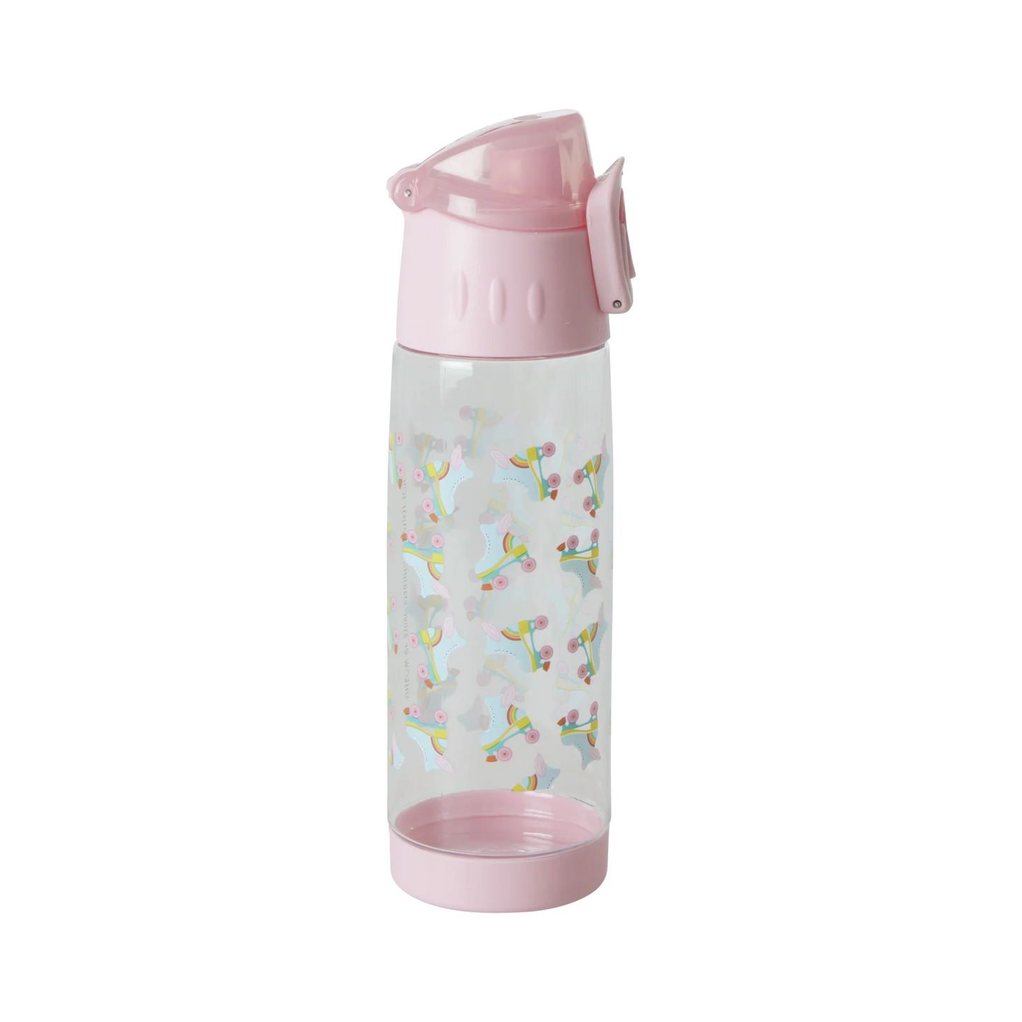 Roller skate pink water bottle