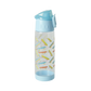 Skateboard blue water bottle