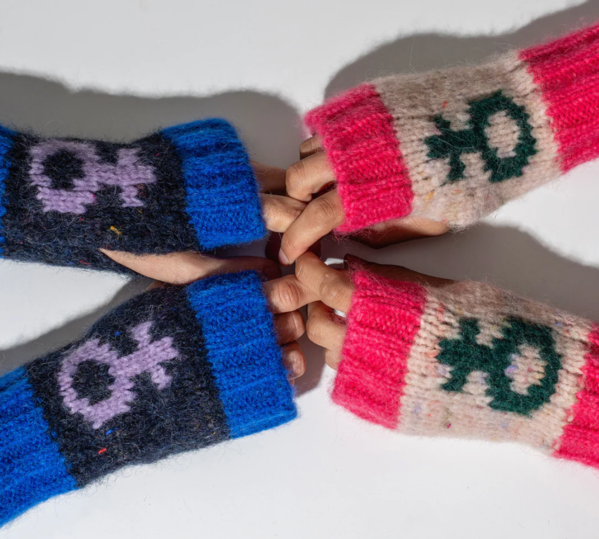 Cosmos Wrist Warmer in Nyx & Klein