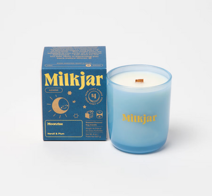 Milk jar candle