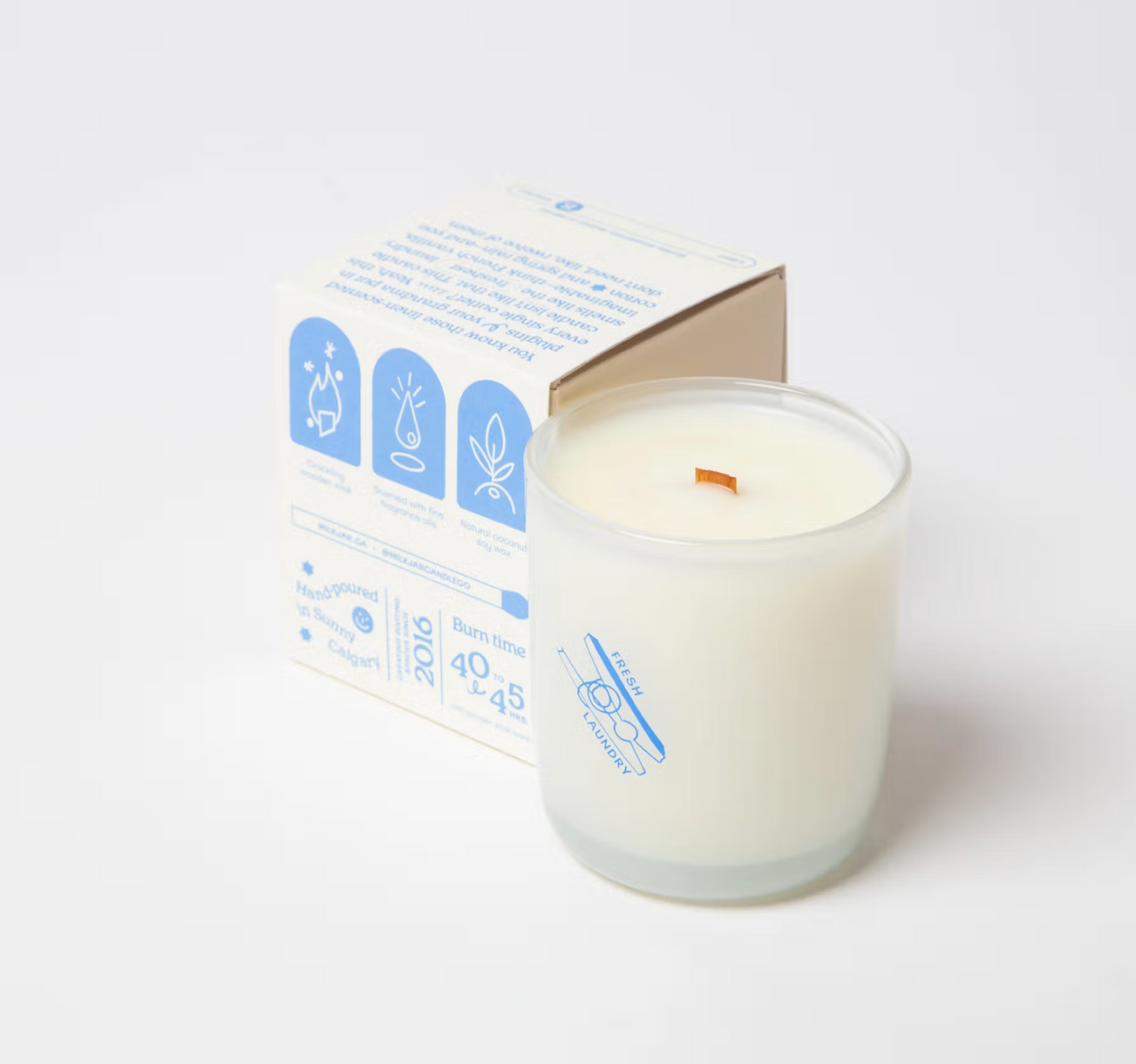 Milk jar candle