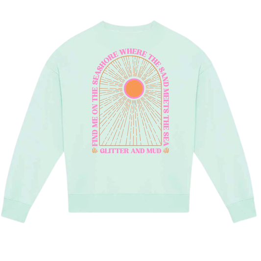 Arch Design Oversize Sweatshirt