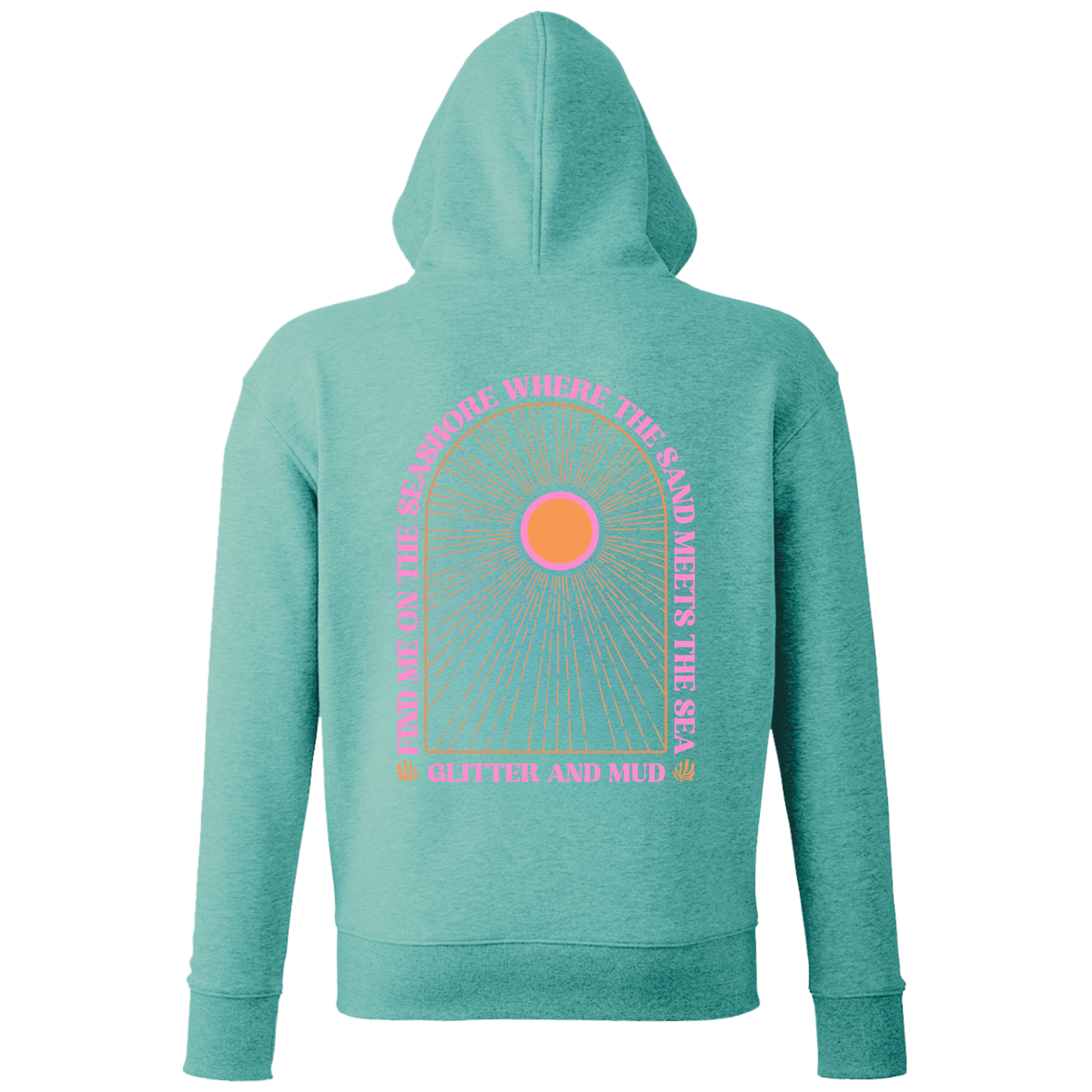 Seashore Arch Hoodie Teal