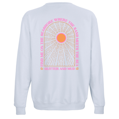 Seashore Arch Sweatshirt Light Blue