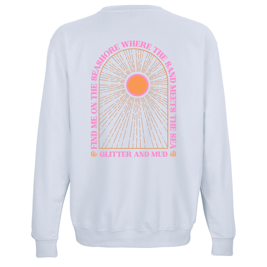 Seashore Arch Sweatshirt Light Blue