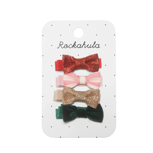 Christmas Hair Bow Clips