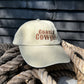 beige 'coastal cowgirl' embroidered dad cap on ropes 