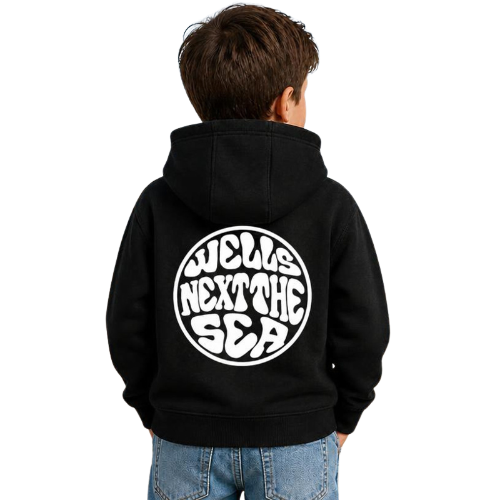 Wells Next The Sea Kids Hoodie - Black