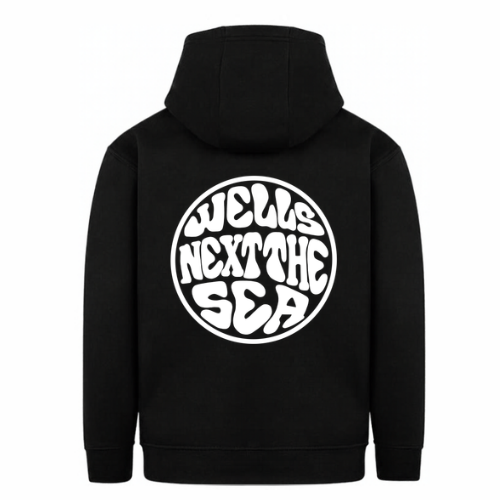 Wells Next The Sea Kids Hoodie - Black