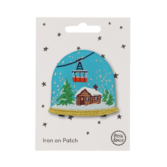 Christmas snow globe patch.