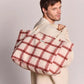 Hindbag Claude tartan tote bag