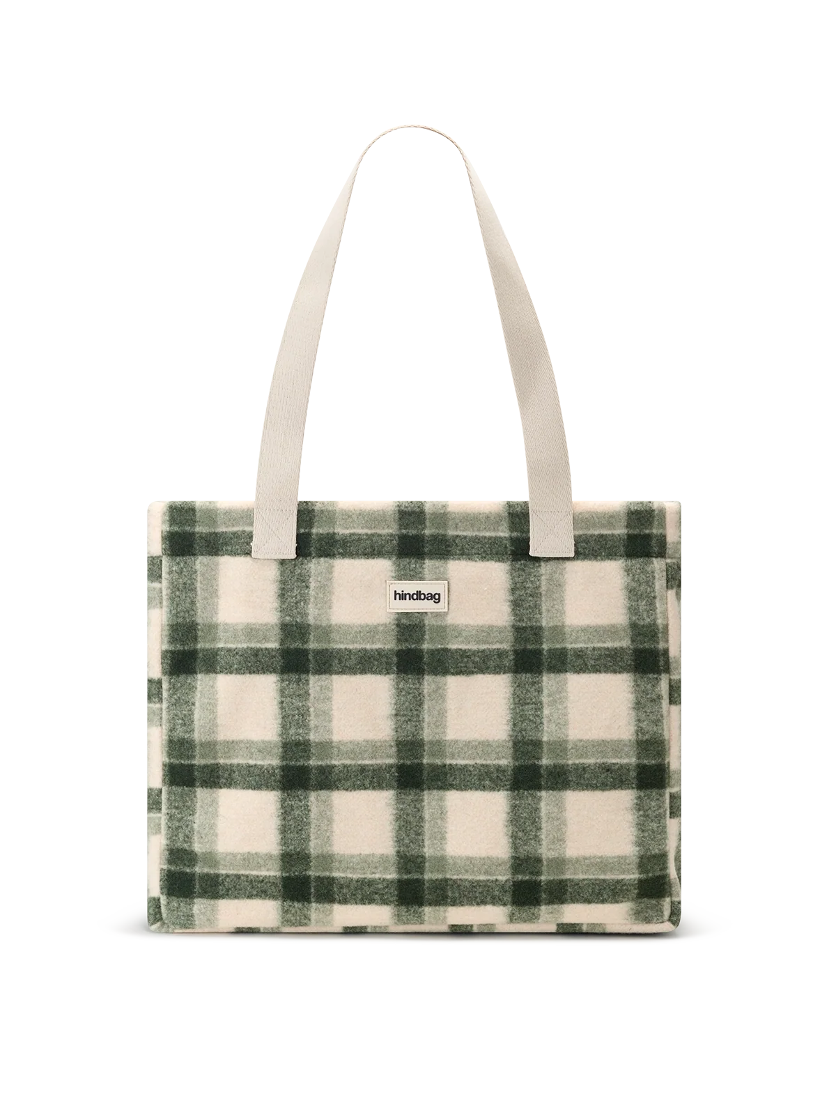 Hindbag Claude tartan tote bag