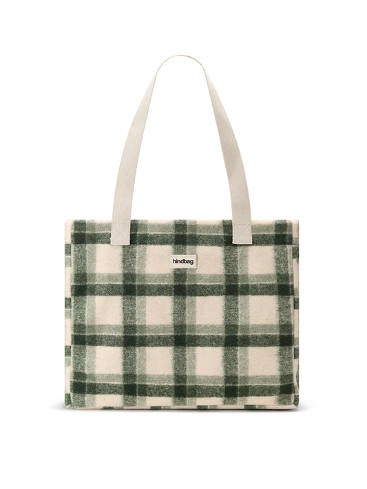 Hindbag Claude tartan tote bag