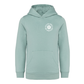 Organic Salty Soul No Worries kids Hoodie Sage Green