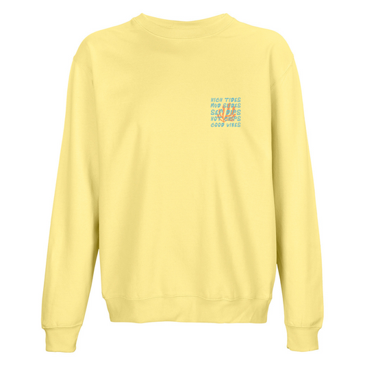 High Tides Mud Slides Yellow Sweatshirt