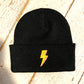 Embroidered to match our ever popular lighting bolt design.  Available in Teal or black  Beanies are made from 100% soft-touch acrylic in a double layer knit. One size fits all. Glitter & Mud