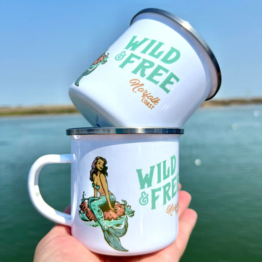 Norfolk Mermaid Camping Mug