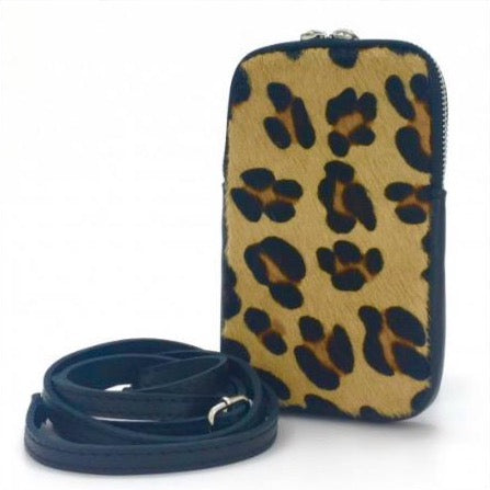 Leopard Print Leather Card + Coin Purse | SBRI | Wolf & Badger