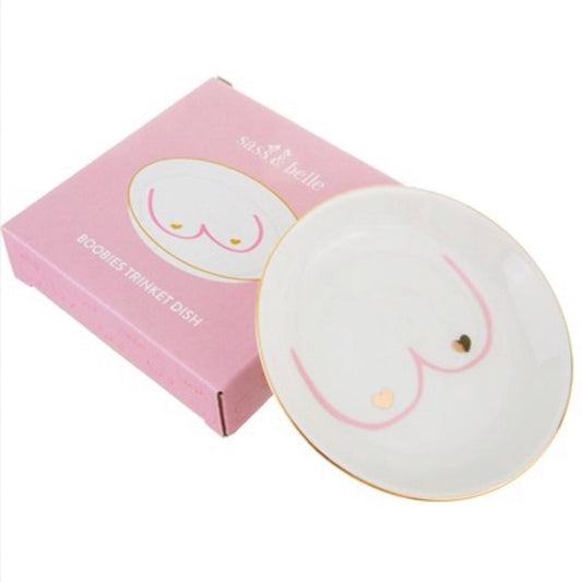 Boob Trinket Jewellery Dish - Glitter & Mud