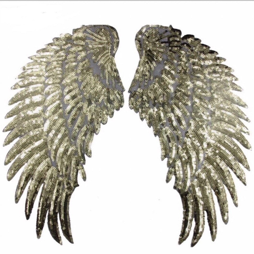 Iron On Angel Wings - Glitter & Mud 